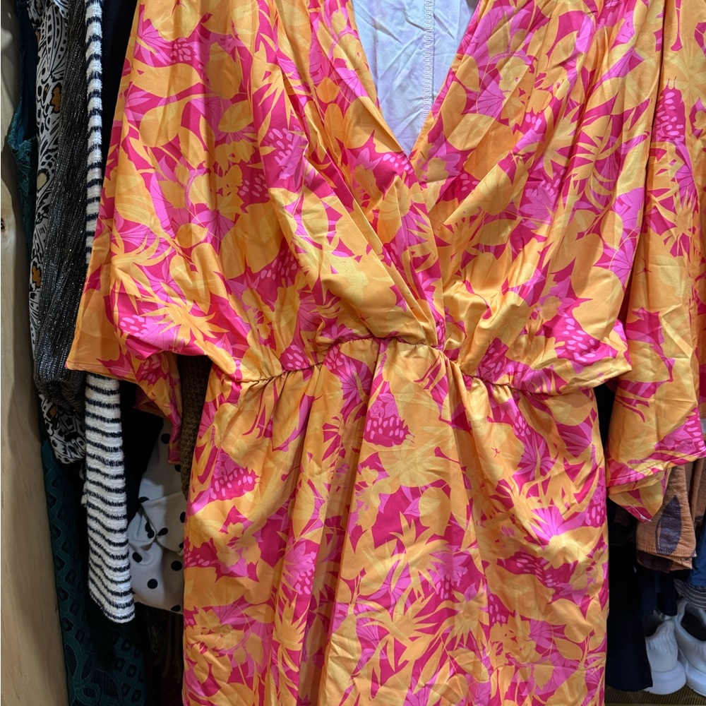 Boho Floral Ruffle Mini Dress - Picture 8 of 8